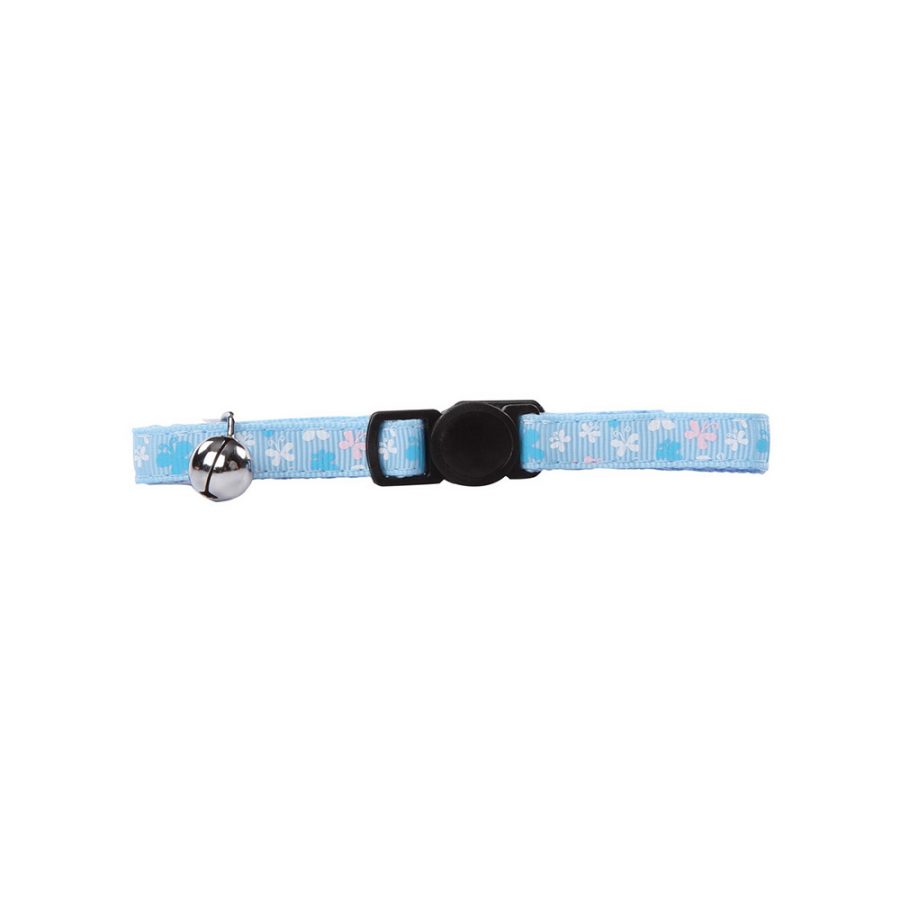 ANIMAL HOUSE HOSPITAL - PRODUCTS PAWISE CAT COLLAR BLUE BUTTERFLY