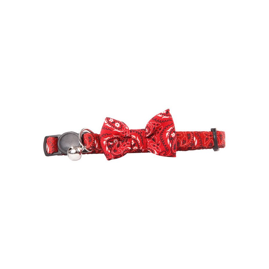 ANIMAL HOUSE HOSPITAL - PRODUCTS PAWISE CAT COLLAR BOWKNOT RED