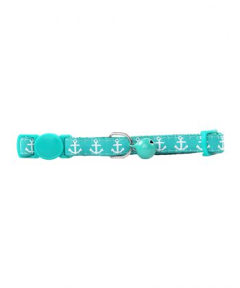 ANIMAL HOUSE HOSPITAL - PRODUCTS PAWISE CAT COLLAR ANCHOR GREEN