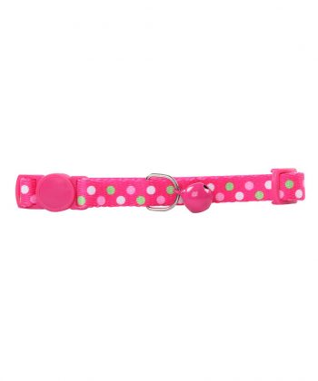ANIMAL HOUSE HOSPITAL - PRODUCTS PAWISE CAT COLLAR POLKA DOTS PINK