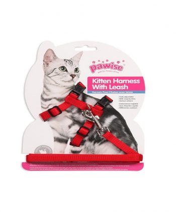 ANIMAL HOUSE HOSPITAL - PRODUCTS PAWISE CAT HARNESS WITH LEASH BR GALLERY 1