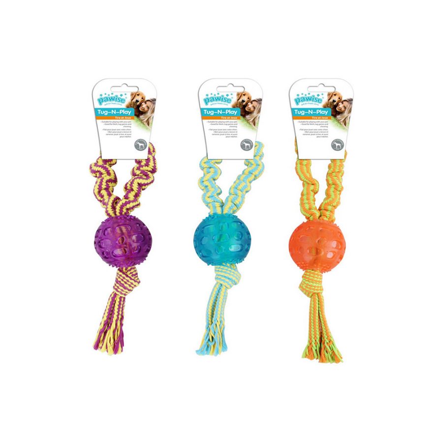 ANIMAL HOUSE HOSPITAL - PRODUCTS PAWISE TUG N PLAY BALL