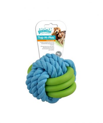 ANIMAL HOUSE HOSPITAL - PRODUCTS PAWISE TWINS ROPE BALL 7CM